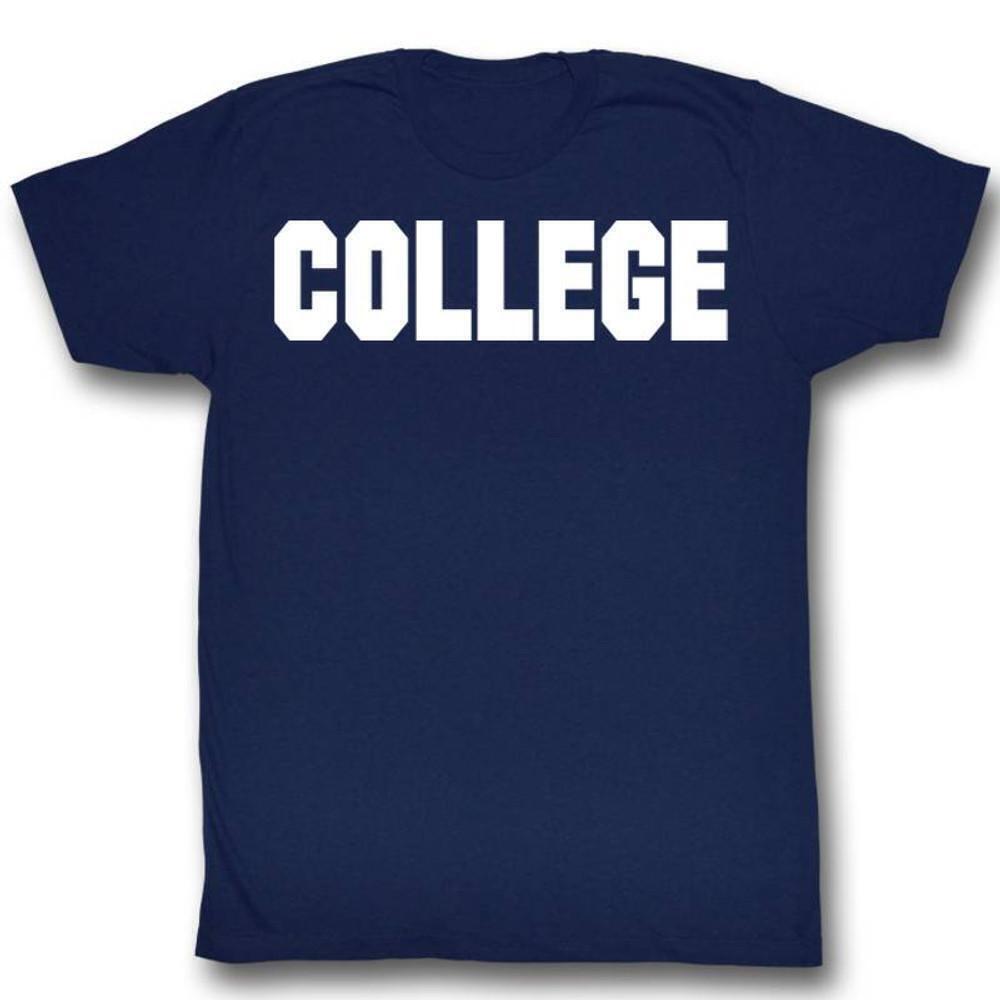 Animal House College Navy Adult T Shirt